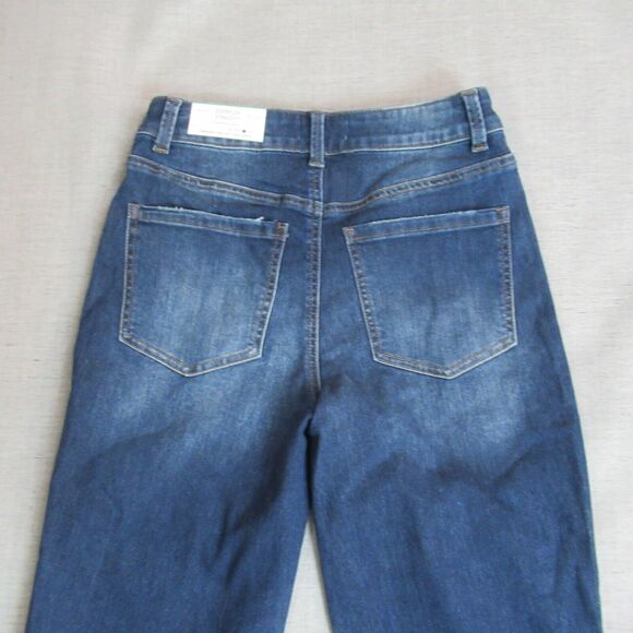 M Jeans Maurice Womens Size 4 Blue Button Fly Straight High Rise Med Wash NWT - Picture 5 of 14